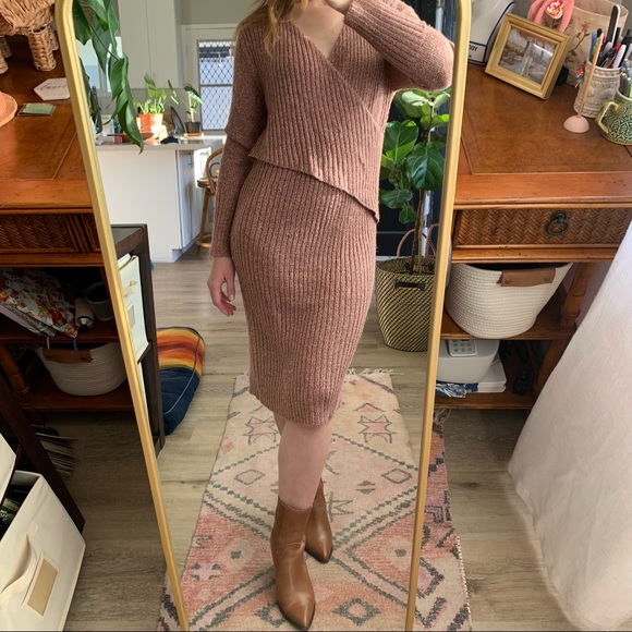 C/MEO Collective | Midi Long Sleeve Sweater Dress - Picture 2 of 12